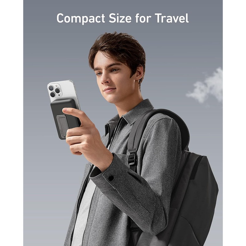 پاوربانک 10 هزار میلی‌آمپر مگ‌سیف انکر مدل Anker MagGo Powerbank 10000mAh A1652