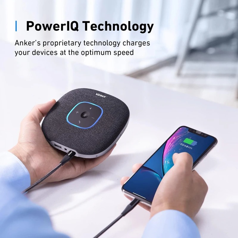 اسپیکرفون بلوتوثی انکر مدل Anker PowerConf S3 Speakerphone A3302 9 اسپیکرفون بلوتوثی انکر مدل PowerConf S3 A3302