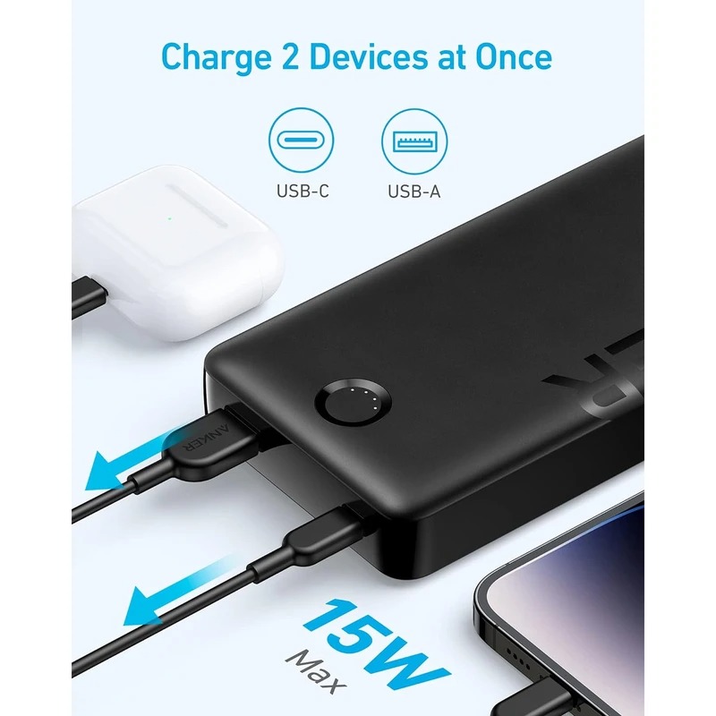 پاوربانک انکر مدل Anker 325 Power Bank PowerCore 20K II A1286 15 پاوربانک 20000 میلیآمپر انکر مدل PowerCore 325 A1286